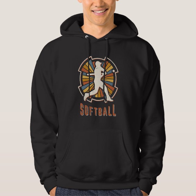 Moletom Softball Vintage Classic Retro Sport Love (Frente)