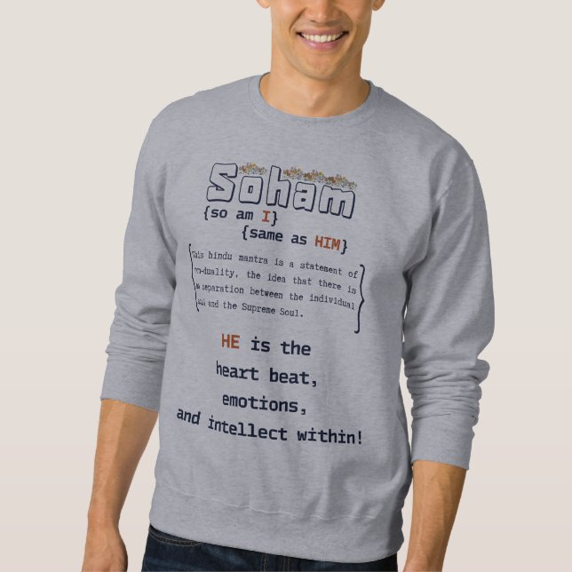 Moletom "Soham" - Essencialmente igual a ele. Design(M) (Frente)