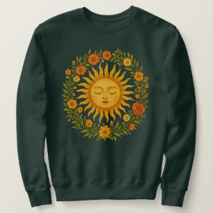Moletom Sol Espiritual Boho Roupas de Hippie Celestial c