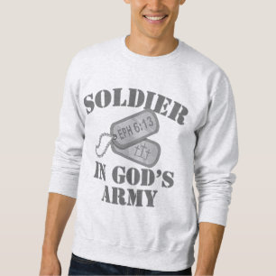 Moletom Soldado no exército Dogtags do deus