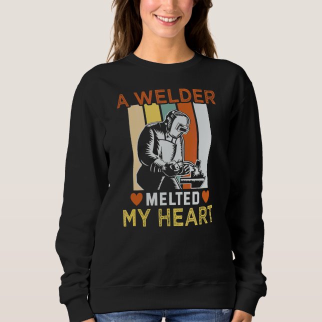 Moletom Solder Craftsman Meme A Welder Derreteu Meu Coraçã (Frente)