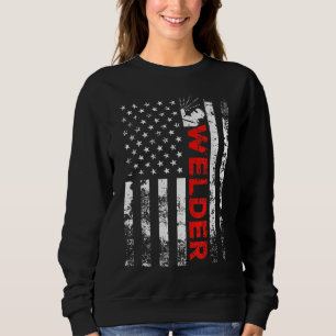 Moletom Solder Vintage EUA - American Flag Welder