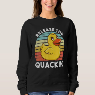 Moletom Solte o Duque Amarelo Quackenho Pato Engraçado Duc