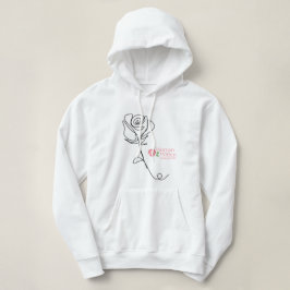 Moletom Solteiro de linha de Rosa Hoodie "Como sua vida...