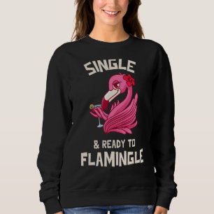 Moletom Solteiro E Pronto Para Flamingle Flamingo Mingl