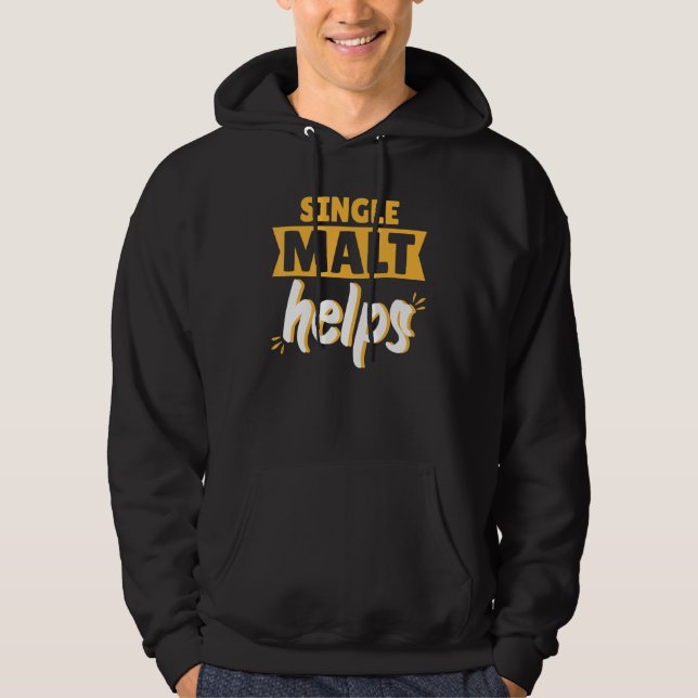 Moletom Solteiro Malt Ajuda Scotch Whiskey (Frente)