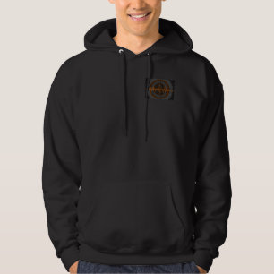 Moletom Som Orange Dark Sweatshirt preta bolso e fundos