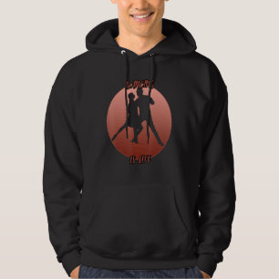 Moletom Sombra Dançante Em Um Círculo Vermelho