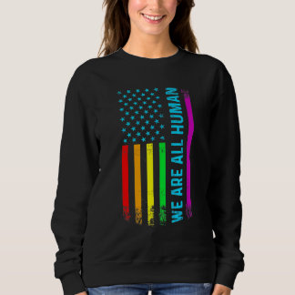 Moletom Somos Todos Humanos Lgbt Lgbtq Orgulho gay Rainbow