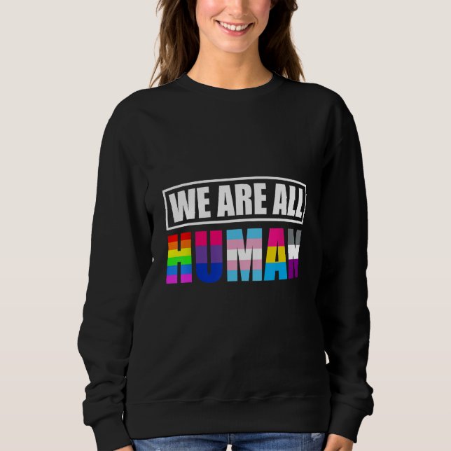 Moletom Somos Todos Humanos LGBTQ (Frente)