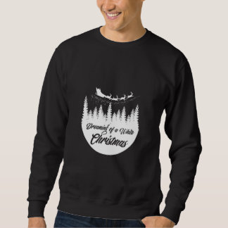 Moletom Sonhando Com Um Natal Branco - Ideia Bela Do Natal