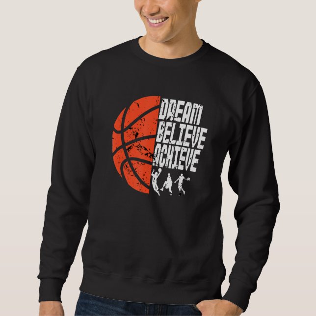 Moletom Sonhe Acredite Alcance  Basquetebol 1 (Frente)