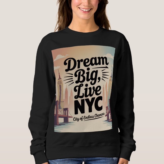 Moletom Sonhe Grande, Viva NYC (Frente)