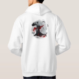 Moletom Sonho Chinês - Dança de Tinta e Sol Vermelho