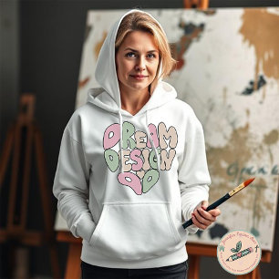 Moletom Sonho Projetar Faça Lettering à Mão Tipografia par
