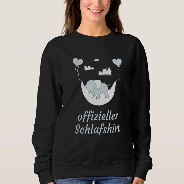Moletom Sono Oficial Pijamas Elefante Dormir (Frente)
