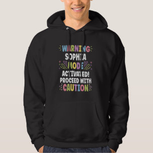 Moletom SOPHIA Nome Personalizado Divertido Fofo Custom SO