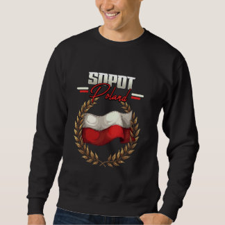 Moletom Sopot Polônia Viagem Bandeira Polonesa Polônia