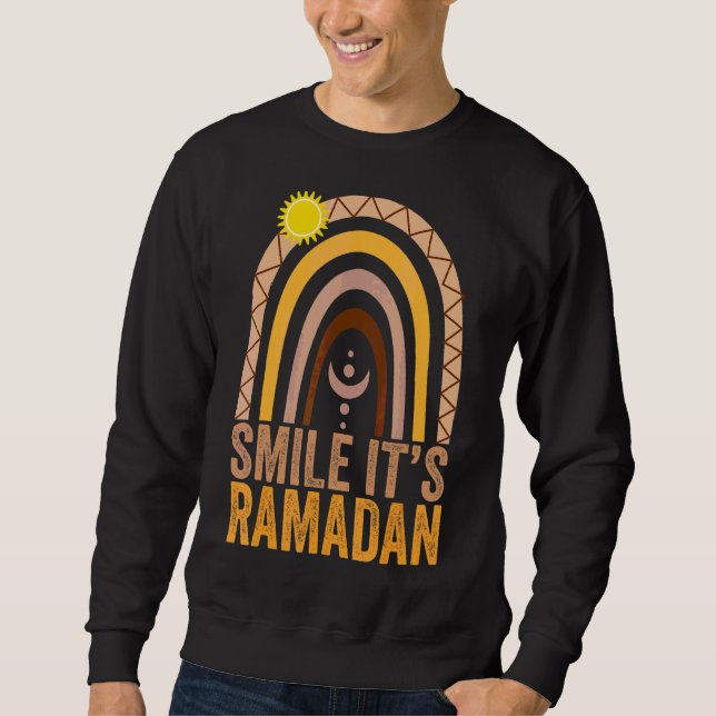 Moletom Sorria Seu Ramadã Eid Mubarak Islâmico Ramadan Rai (Frente)