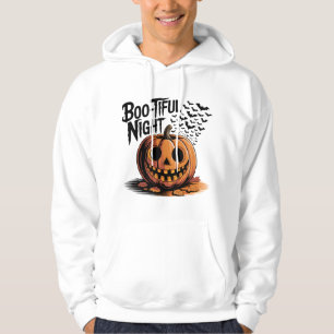 Moletom Sorriso de abóbora com Design de Folhas de outono