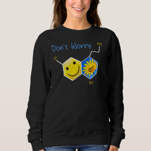 Moletom Sorriso Molécula de Serotonina Não se preocupe Fel
