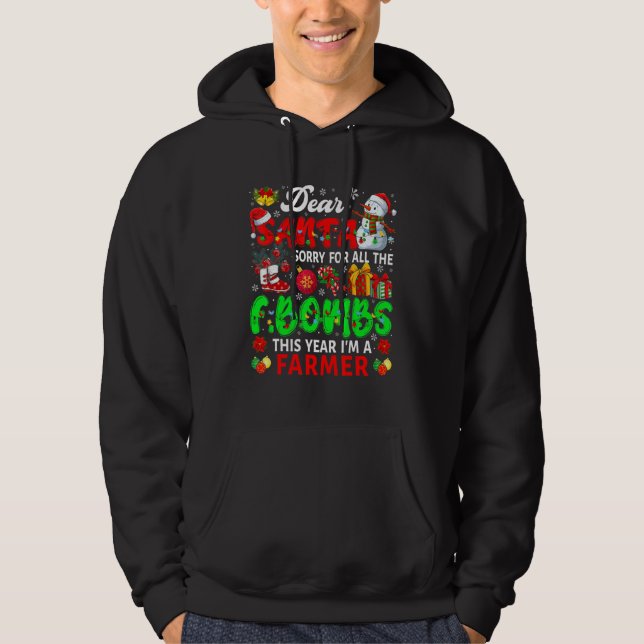 Moletom Sorry For All The F Bombs I'm A Farmer Xmas Santa  (Frente)