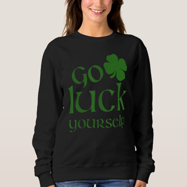 Moletom Sorte sua Rua engraçada Paddys Bebenkin de Patrick (Frente)