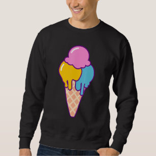 Moletom Sorvete Colorido Verão Para Roupas Para Crianças