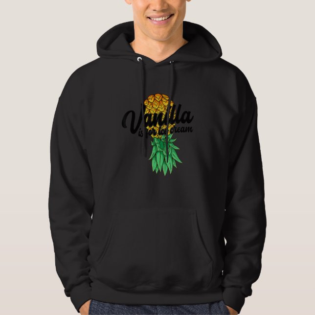 Moletom Sorvete de ananás para baixo Vanilla Funny Swin (Frente)