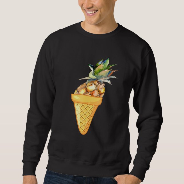 Moletom Sorvete DE PINEAPPER - FRUTA E RECOLHA DE SORVETES (Frente)