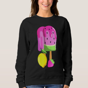 Moletom Sorvete Melancia Morango Limão-Ice Pop rosa
