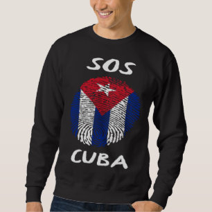 Moletom SOS Cuba DNA cubano Cuba Livre Liberdade & Liberta