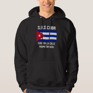 Moletom SOS Cuba Si Cuba esta en la Calle Miami tambien Pa