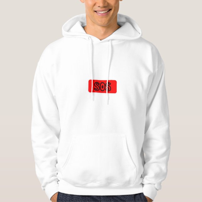 Moletom SOS Hoodie de emergência - Design de mastigação e  (Frente)