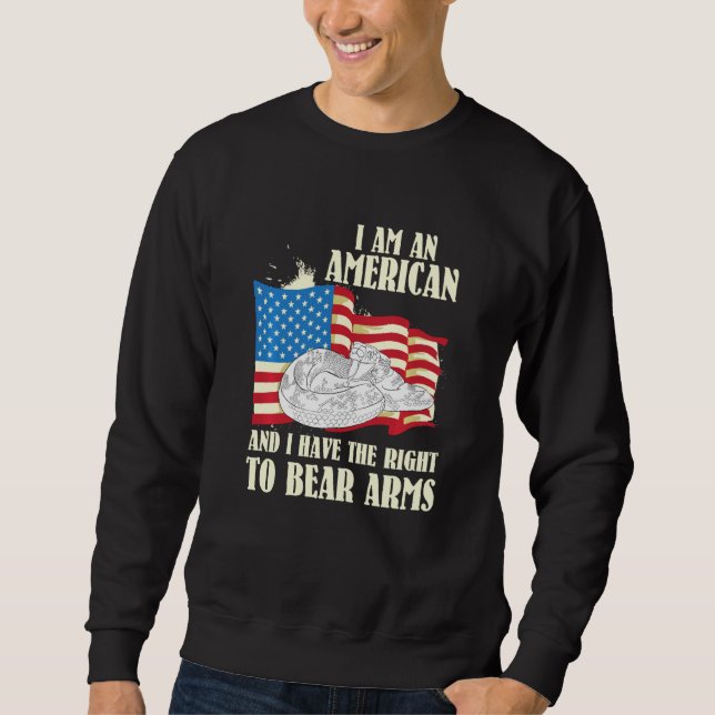 Moletom Sou Americano E Tenho O Direito De Usar Armas (Frente)