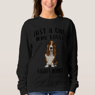 Moletom Sou Apenas Uma Menina Que Ama Cachorro De Caça-Ces