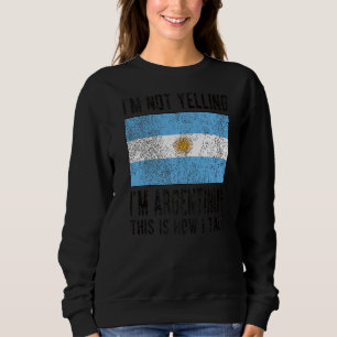 Moletom Sou argentino, sinalizador argentino, raízes argen