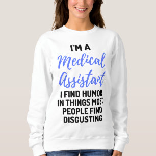 Moletom Sou assistente médico, acho humor nas coisas 2