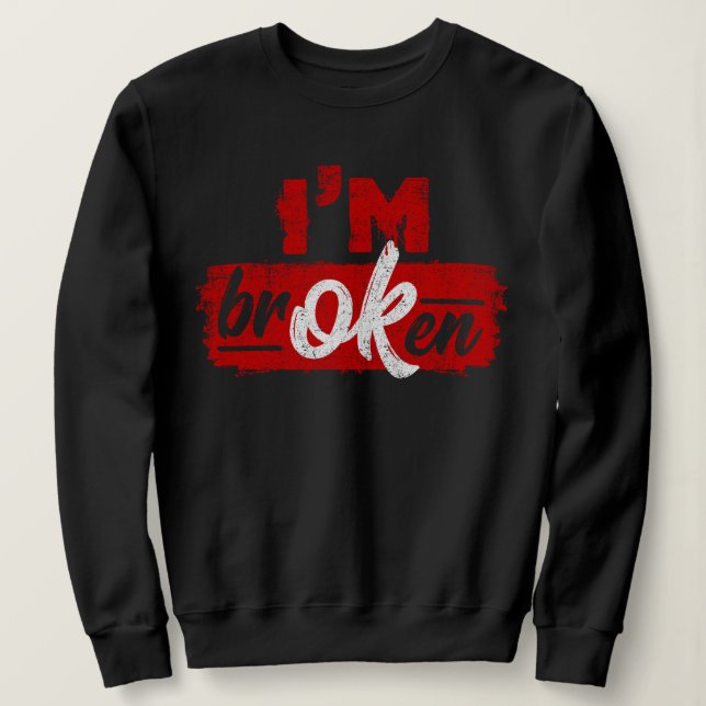 Moletom Sou BrokenSweatshirt, Vintage Sweatshirt (Frente do Design)