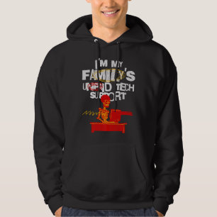 Moletom Sou Minha Família De Suporte Técnico Não Pagos Eng