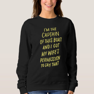 Moletom Sou o Capitão deste Barco de Barcos