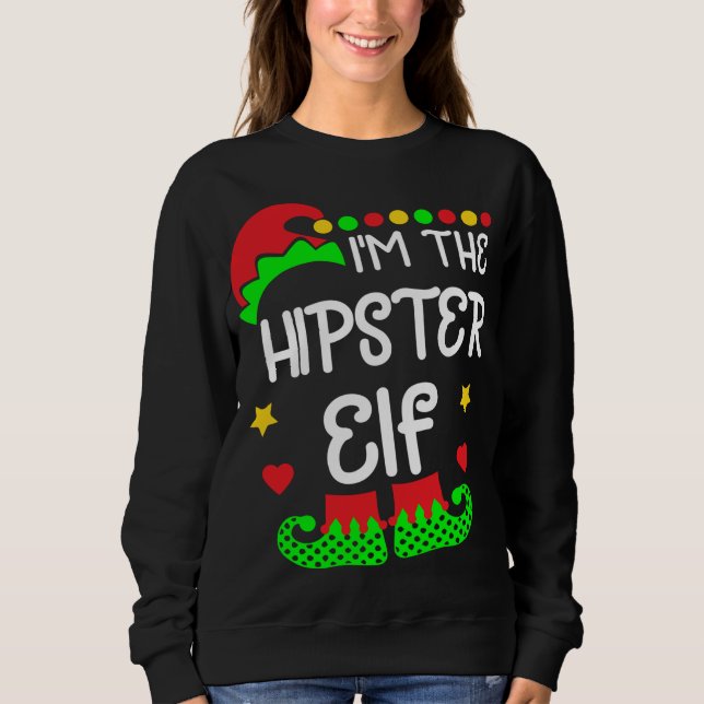 Moletom Sou o Chefe Elf no Encargo Feliz Natal (Frente)