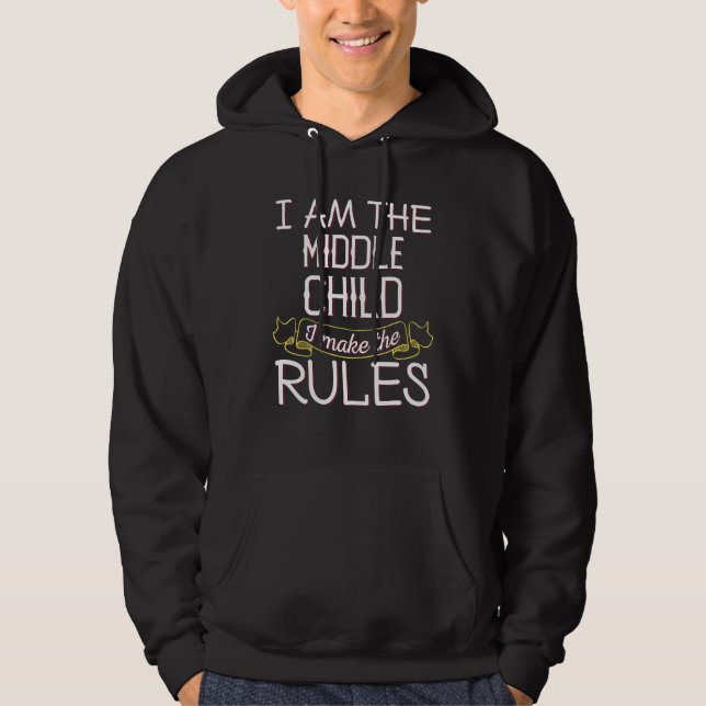 Moletom Sou o filho do meio - Citação de rivalidade entre  (Frente)
