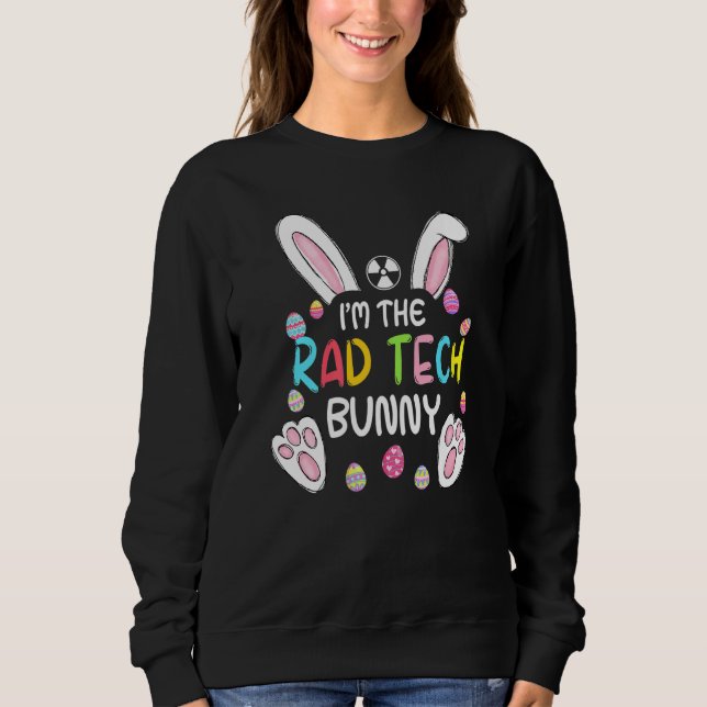 Moletom Sou o Rad Tech Bunny Cute Rabbit Easter Ovos (Frente)