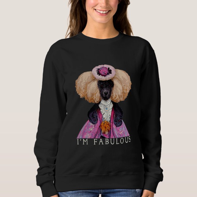 Moletom Sou perfeita - Marie Antoinette Poodle Portrait (Frente)