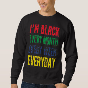 Moletom Sou Preto Todos Os Dias Orgulho Preto Nubiano E