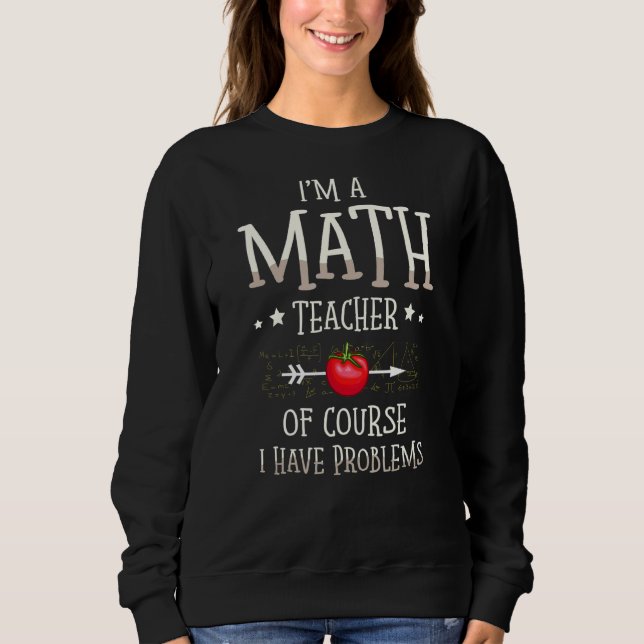 Moletom Sou professor de matemática, é claro que tenho pro (Frente)