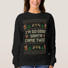Moletom Sou Tão Bom que o Papai Noel Veio Duas Vezes Casal