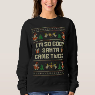 Moletom Sou Tão Bom que o Papai Noel Veio Duas Vezes Casal