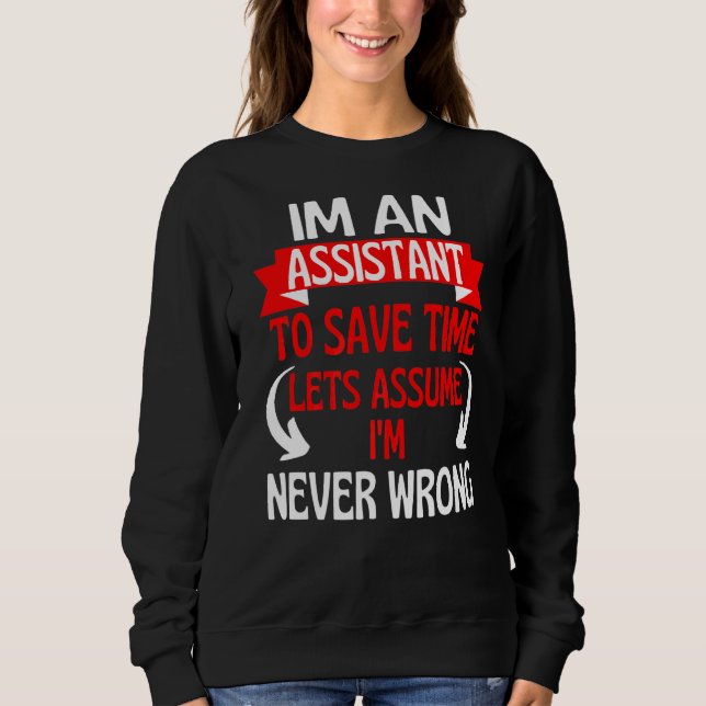 Moletom Sou um Assistente para Salvar o Assume de Vamos de (Frente)